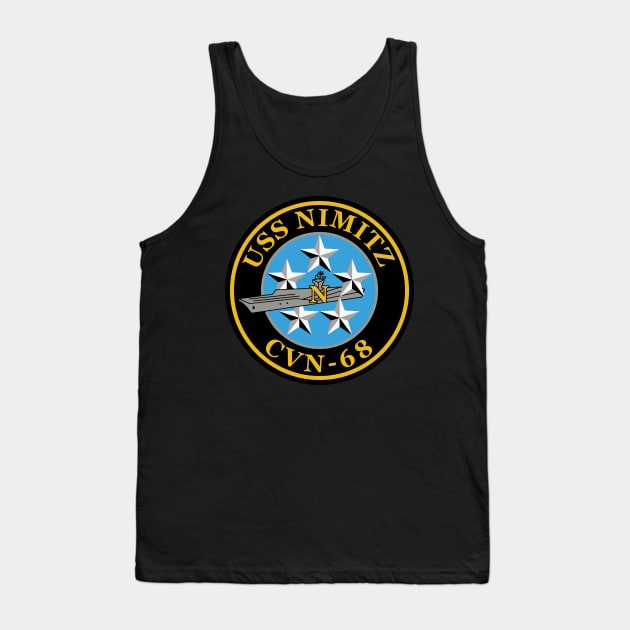 USS Nimitz (CVN-68) Teamwork, a Tradition Tank Top by Mandra